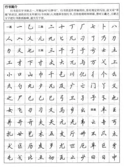 田英章行书7000常用字钢笔行书练字字帖免费下载共50张