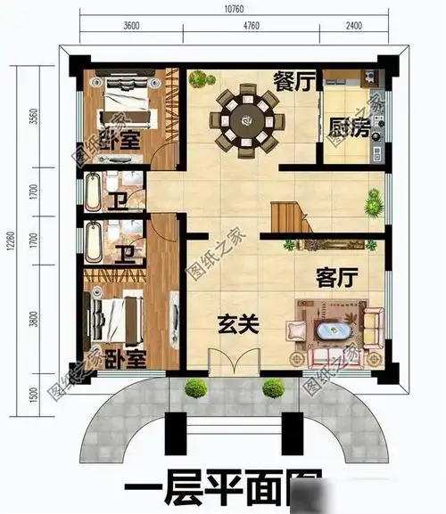 三层别墅二三层都有阳台效果图大全,没有花里胡哨,只有实用布局|户型