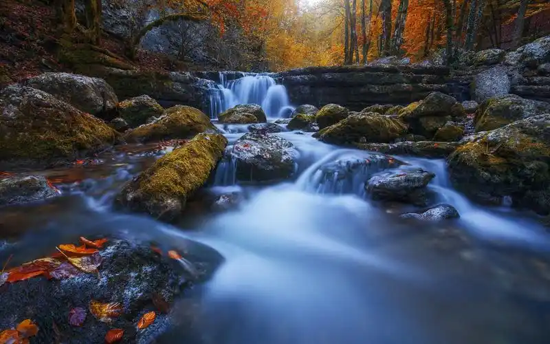 4k人间仙境,之瀑布壁纸