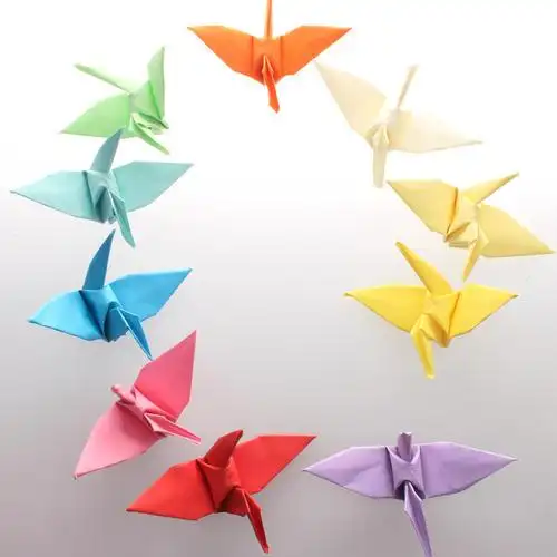 5厘米折纸折好的千纸鹤成品创意礼品