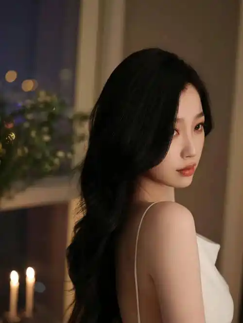 虞书欣身穿吊带白裙秀出纤腰翘臀半露肩迷人背影干净明朗