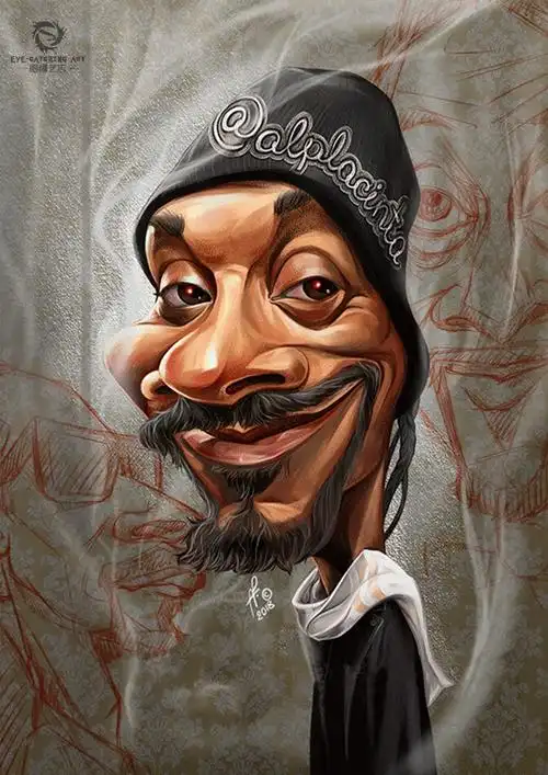 肖像漫画是以夸张和变形的手法来表现人物,使他们的特征更加突出,性格