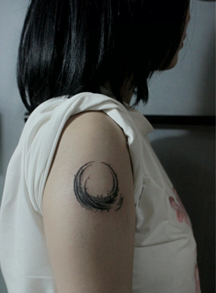 个性月亮纹身图案大全男女7