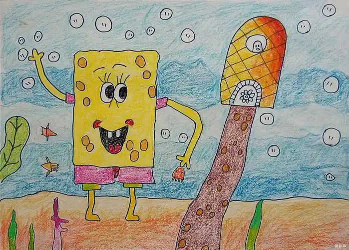 河马小画家少儿画画作品