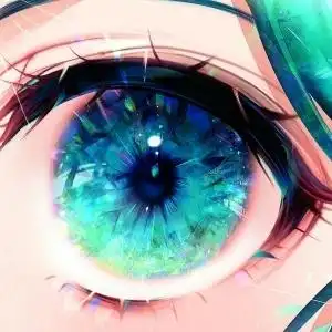 迷人又深邃的眼睛头像图片 如璀璨华丽彩色钻石般灿烂_动漫头像_头像