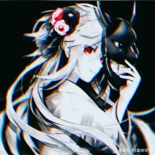 暗黑系动漫女头像