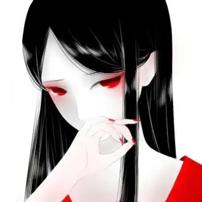 黑暗系病娇动漫女头 高清好看的病娇暗黑萝莉动漫头像图片_女生头像