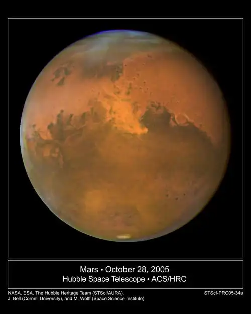 哈勃太空望远镜拍摄的最新火星超高清晰特写(巨酷!