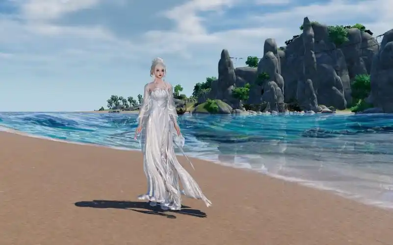 【剑网三】新外观 海岛冰轮·孤光标准版(白) 蓬莱 极致画质 实装