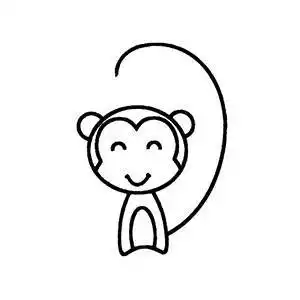 猴子简笔画图片大全猴子简笔画图片大全带颜色
