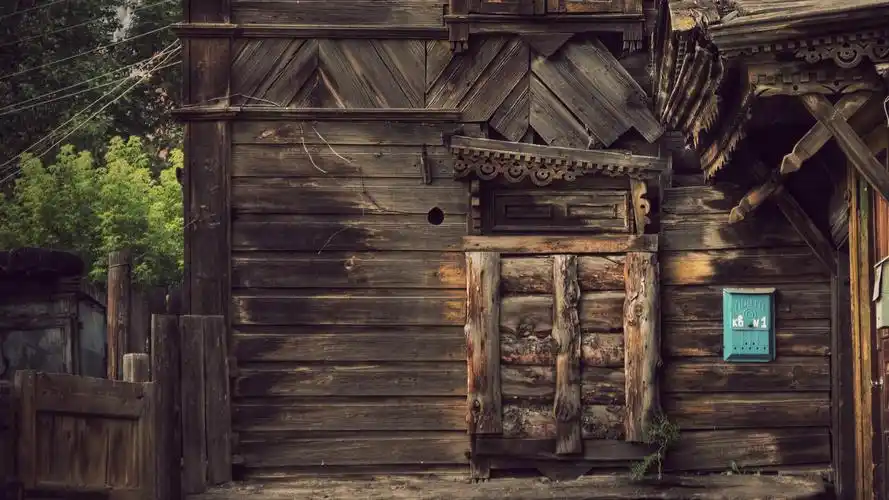 唯美怀旧木屋风景桌面壁纸