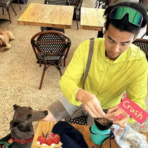 彭于晏个人媒体分享喂狗照片昨天晚间,彭于晏在个人社交媒体发布动态