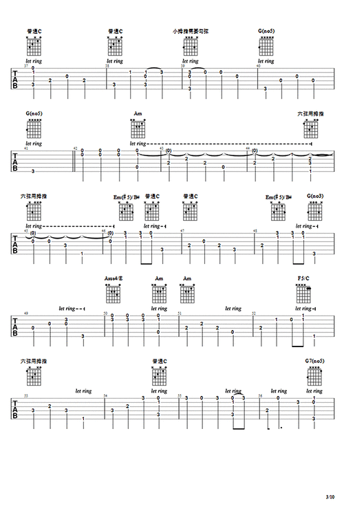 faded吉他指弹谱 alan walker faded吉他独奏谱_和弦图片谱