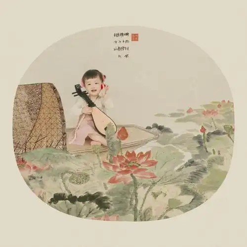 工笔画42款儿童宝宝素材免费分享