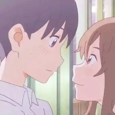 一左一右深情对视动漫cp头像,情侣头像图片-回车桌面