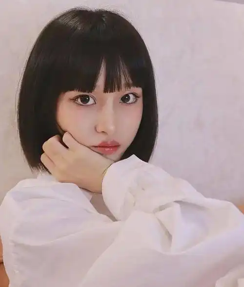 不染不烫的短发图片短直波波头清新减龄