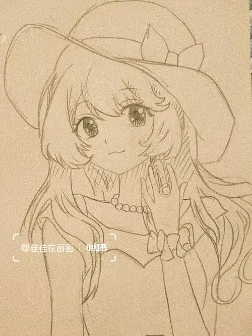 动漫人物线描练习内含步骤