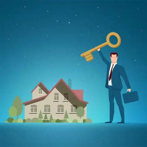 矢量商业商人成功理念