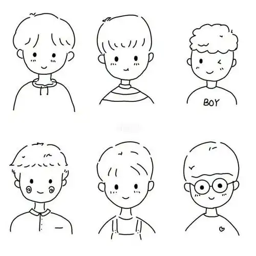 送给男生的可爱简笔画