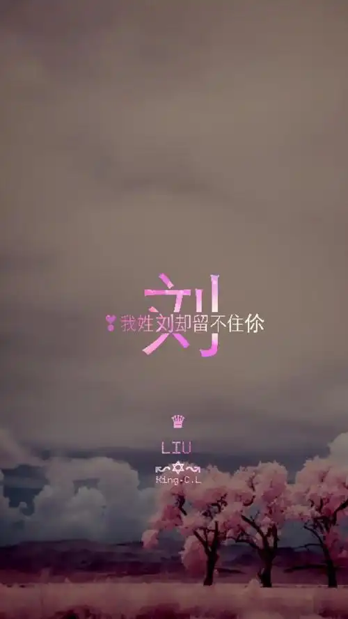 百家姓刘姓锁屏