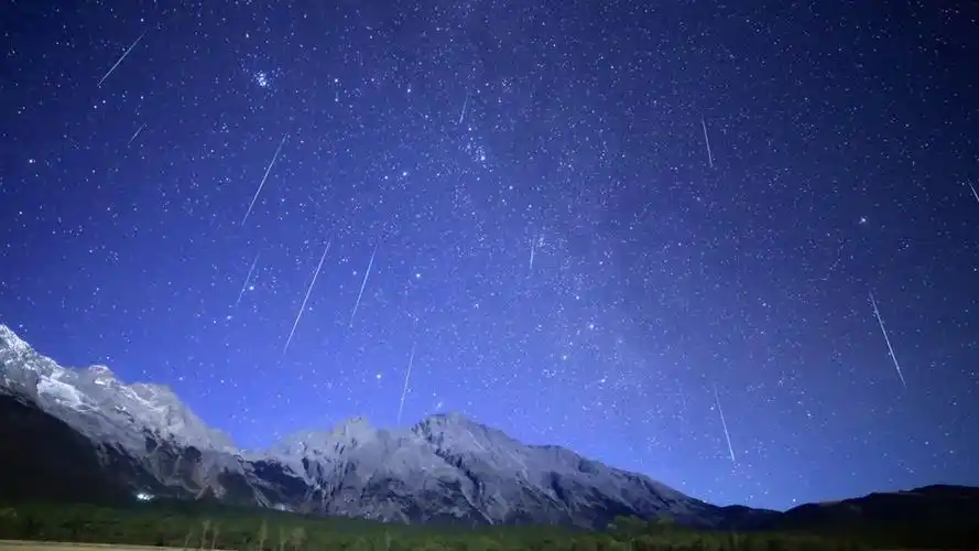 流星雨,天蝎座,十二星座,唯美,星空,2k,风景天蝎座流星雨 壁纸图片
