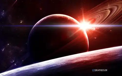 外太空星球裂变高清桌面壁纸_风景壁纸_壁纸下载_美桌网