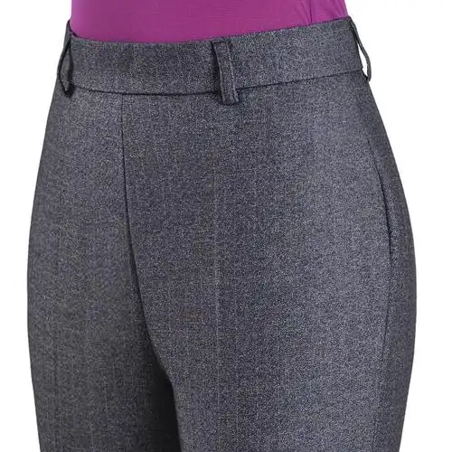 旁开口侧拉链中年女裤秋冬西装长裤直筒大码西装裤