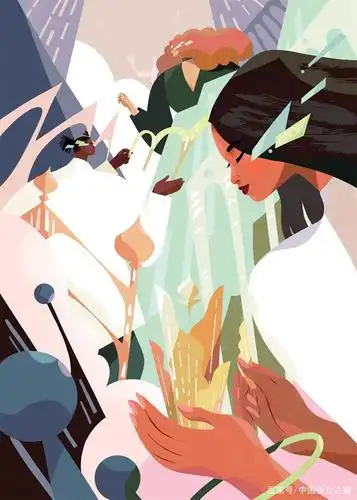 自由插画师kimsalt 超赞的时尚扁平风插图