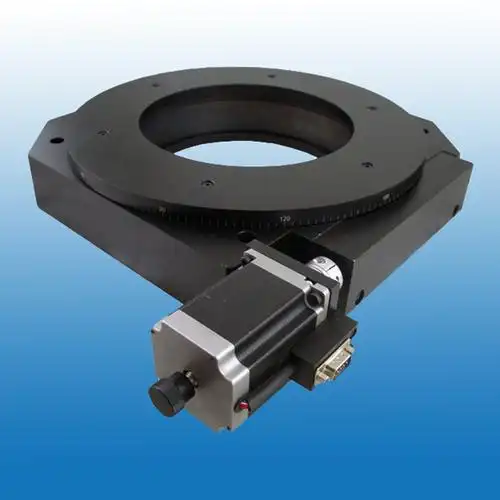 旋转转台电动st205er300位移台面工业转盘工作台