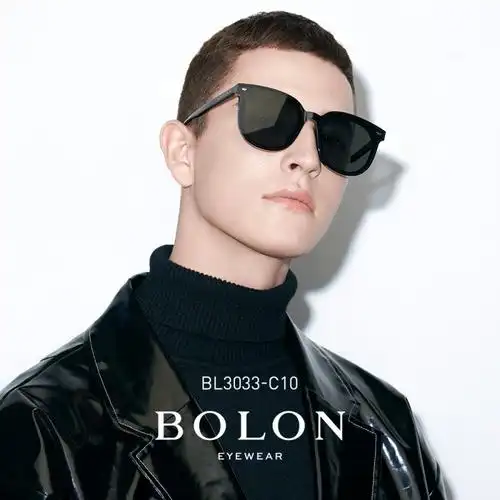 bolon暴龙眼镜2021新品板材太阳镜女猫眼韩版大框偏光墨镜bl3033