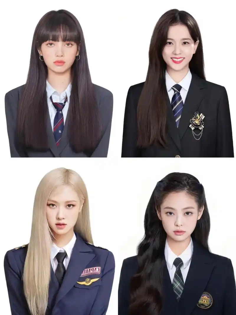 blackpink 四闺女证件照.我可太骄傲了没想到自己修 - 抖音