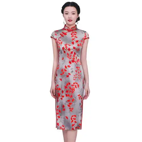 钱塘佳人蚕丝真丝旗袍夏装2020年新款旗袍