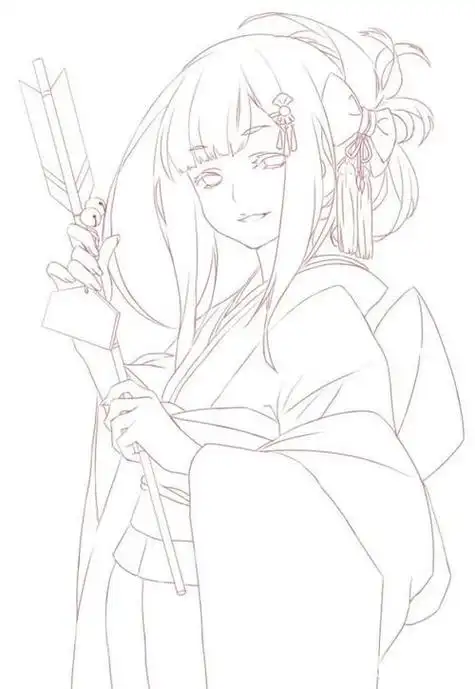 漫画图片女生铅笔画漫画图片女生铅笔画法