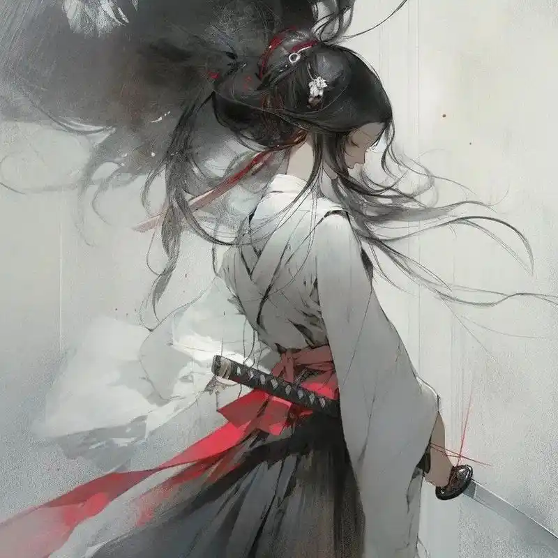 寒风吹雪路远兮,孤身执剑向谁去.古风.