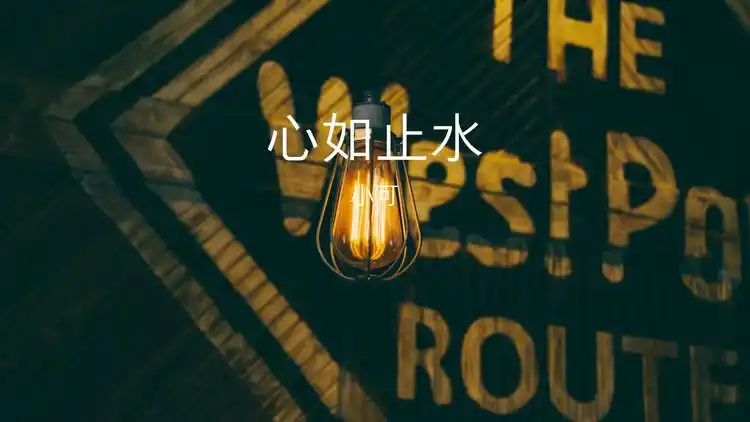 小可/小胖坨《心如止水》完整歌词版mv