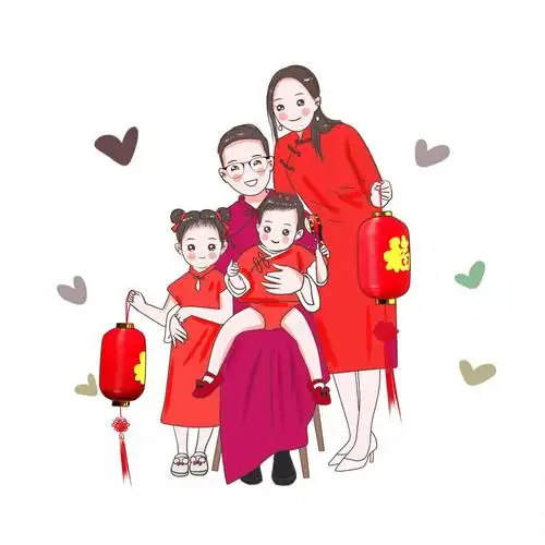 微信头像定制 q版手绘设计真人情侣卡通宝宝头像logo微信家福婚礼定制