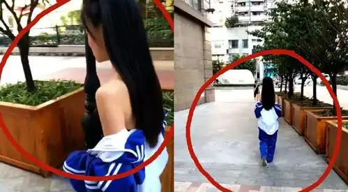 中学生因为天气热把校服穿成露肩款了网友能再穿少点吗