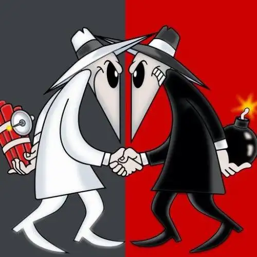 谁有一种图片,一半黑,一半白.