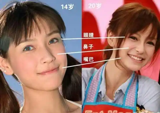 这也是杨颖的前后照片的对比,在美丑维度上判若两人,但是在严格,机械