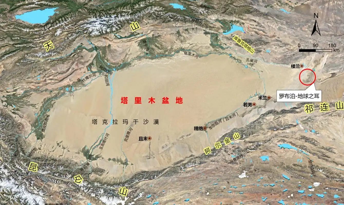 图说被称作"地球之耳"的罗布泊在哪?
