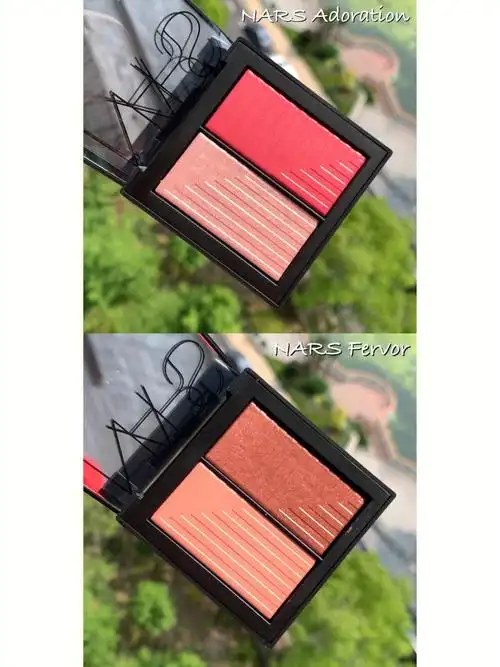 nars双色腮红试色adorationfervor