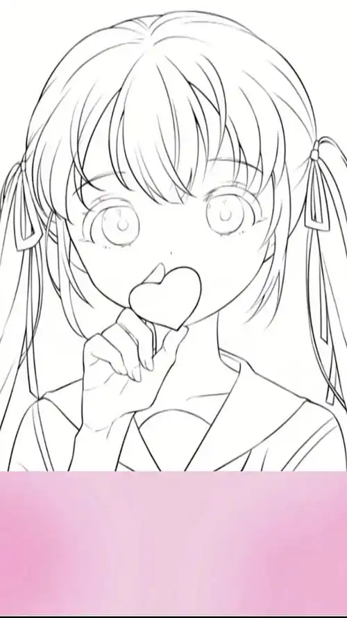 双马尾小女孩,喜欢嘛?要不要画?上色 板绘