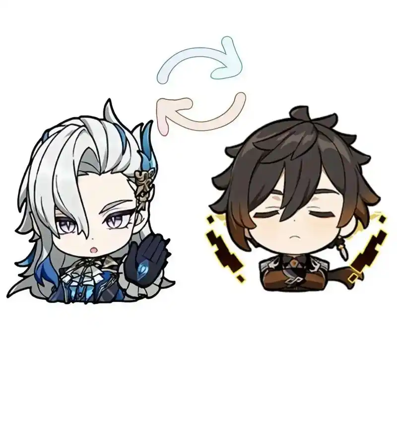 那维莱特和钟离互换衣品?#原神枫丹 #图片来自网络 #原神 - 抖音