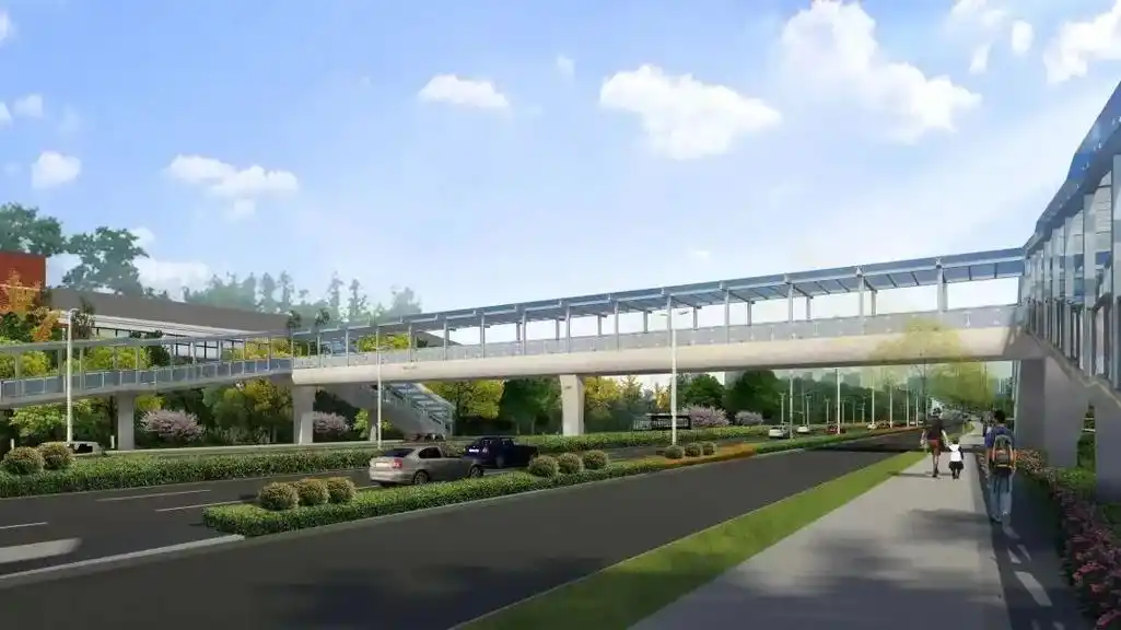 马鞍山市区首座人行天桥,即将完工!_澎湃号·政务_澎湃新闻-the paper