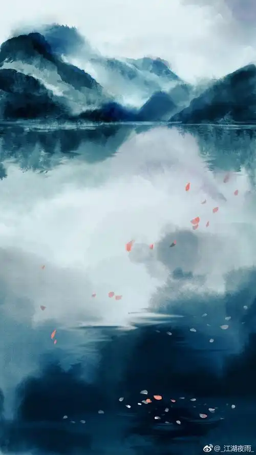 古风插画江湖夜雨绘