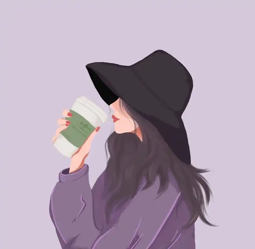 高冷微信头像～超级有气质的女生 画一张自己超级喜欢的紫色调调的