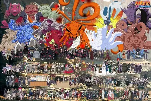 火影忍者全家福拼图1000片成人木质樱花卡通动漫儿童益智平图玩具