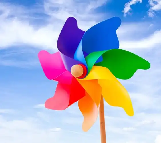 漂亮彩色风车壁纸 _ 图片网