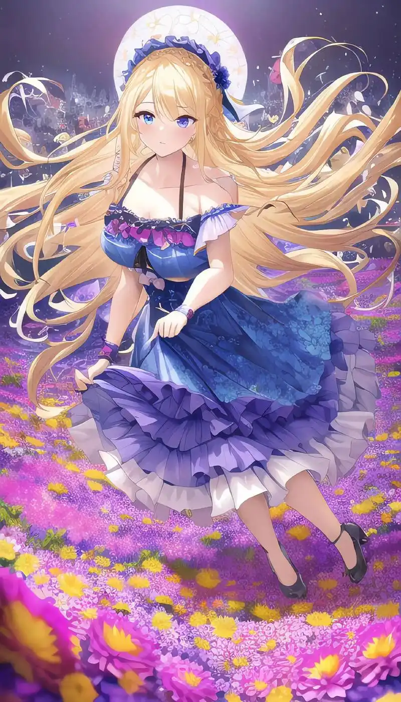 见过一片花海,就不会留恋一朵玫瑰#ai绘画 #二次元 #动漫 - 抖音