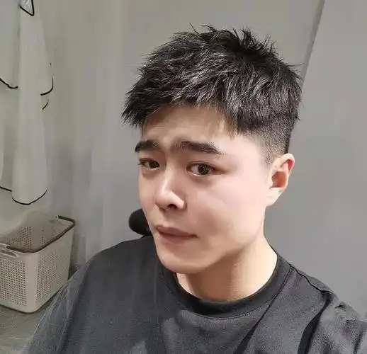 男士烫发前刺发型